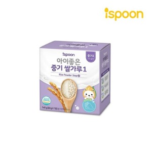 아이스푼 아이좋은 유기농 중기쌀가루1(20g*7포)(물티슈 증정)